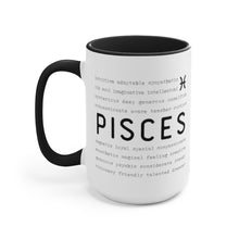 Load image into Gallery viewer, Pisces Traits Two-Toned Mug
