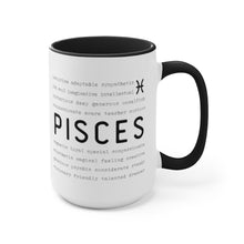 Load image into Gallery viewer, Pisces Traits Two-Toned Mug
