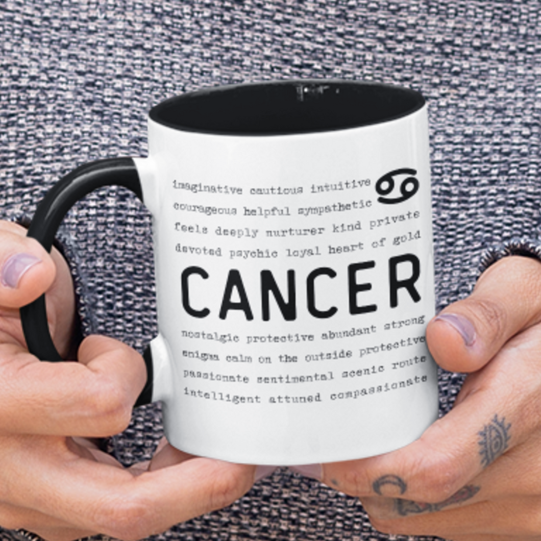 Cancer Traits Two-Toned Mug
