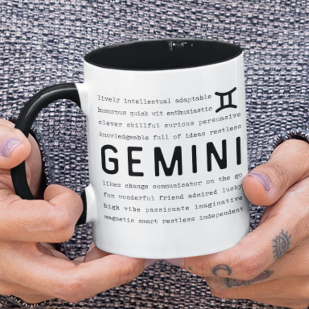 Gemini Traits Two-Toned Mug