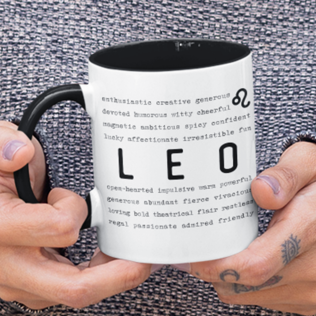 Leo Traits Two-Toned Mug