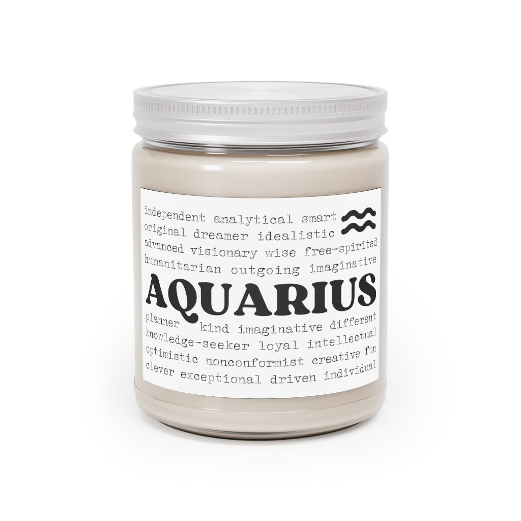 Aquarius Traits Candle