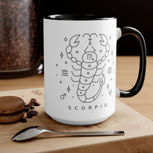 Load image into Gallery viewer, Cosmic Zodiac Two-Toned Scorpio Mug
