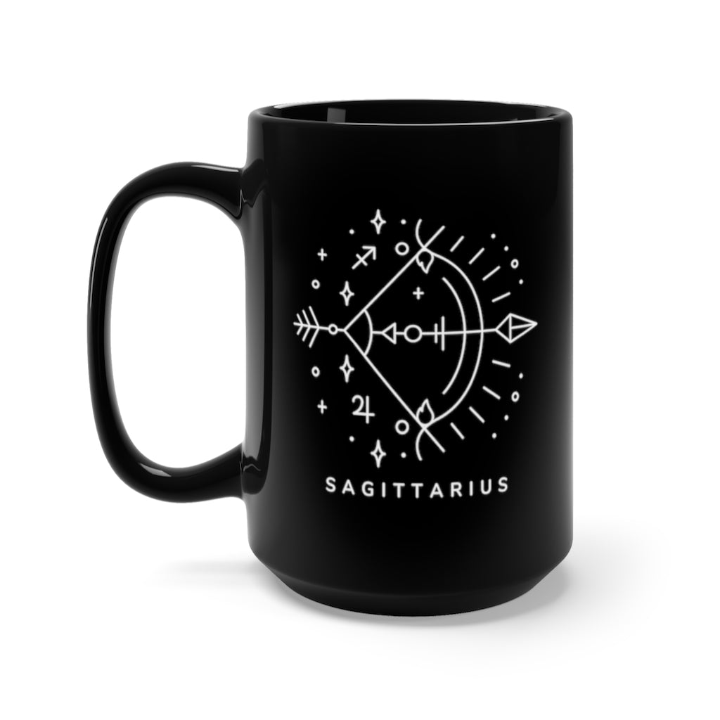 Sagittarius 15oz Black Mug