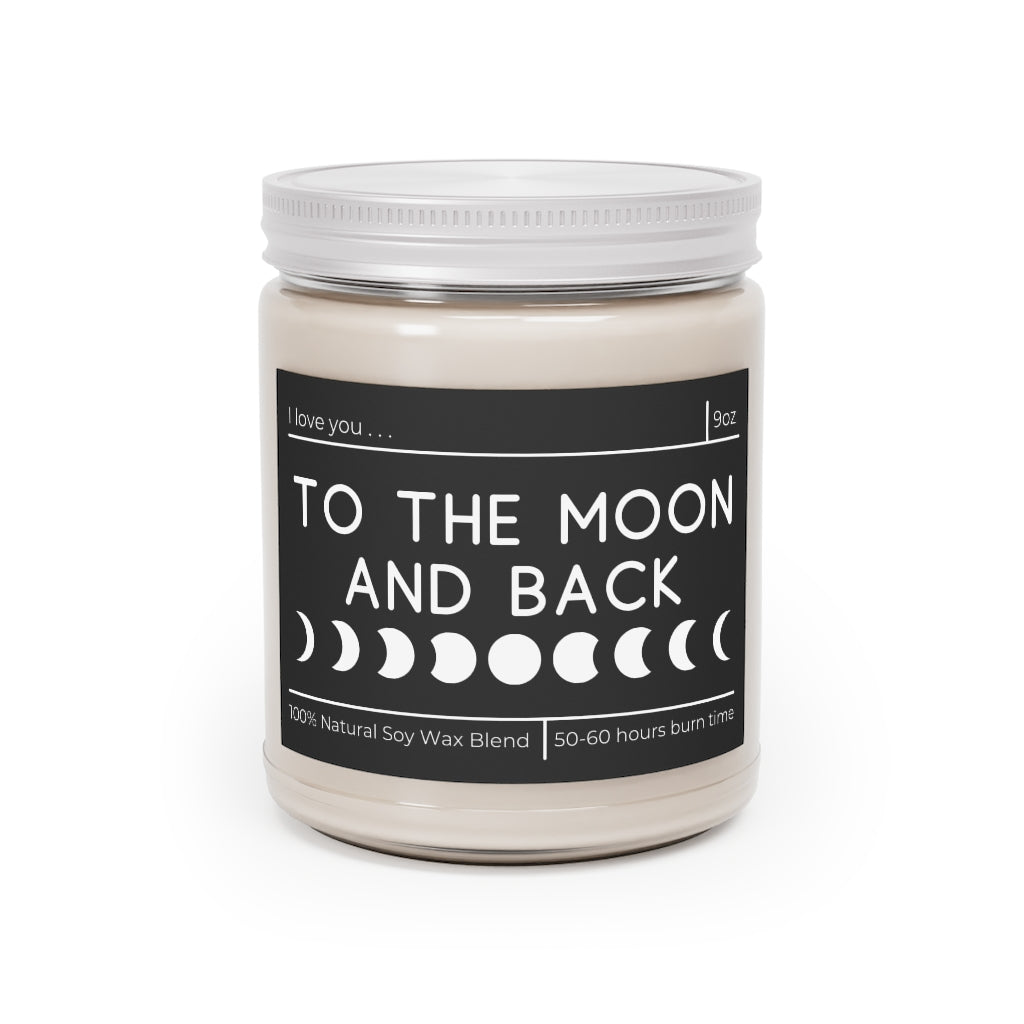 I Love You to the Moon and Back Candle (Black Label)