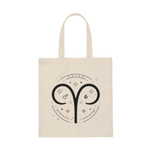 Load image into Gallery viewer, Aries Zodiac Canvas Tote Bag
