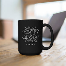 Load image into Gallery viewer, Pisces 15oz Black Mug
