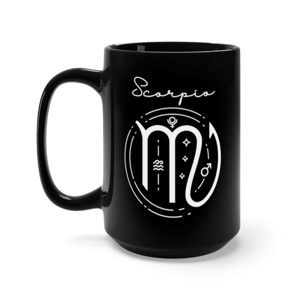 Scorpio 15oz Black Mug