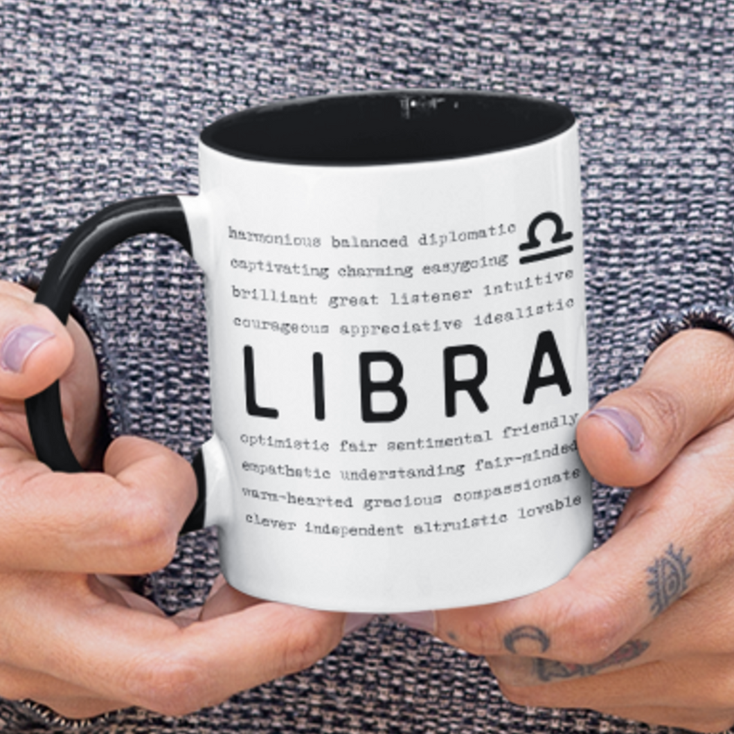 Libra Traits Two-Toned Mug