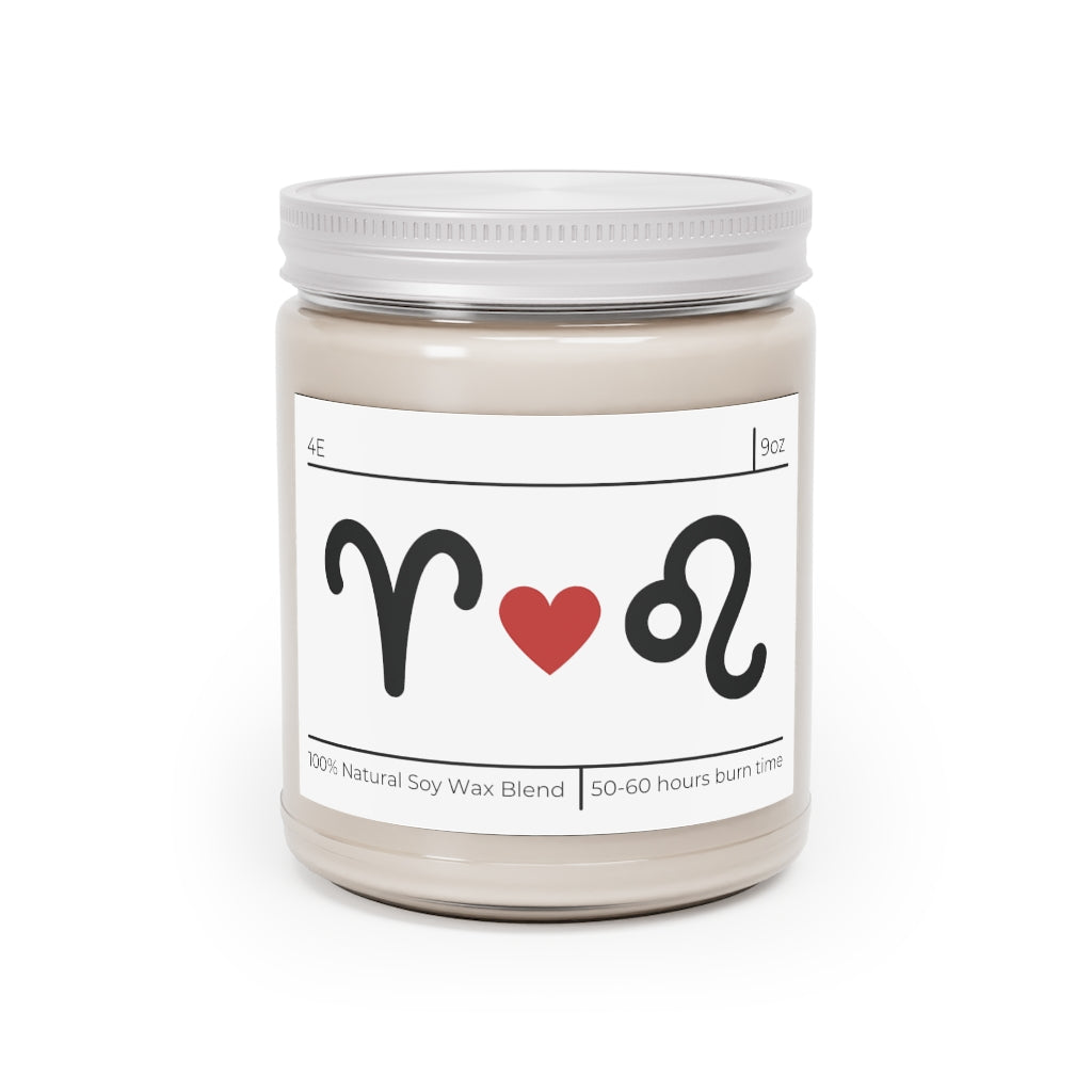 Custom Zodiac Signs Couples Candle