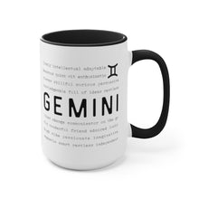 Load image into Gallery viewer, Gemini Traits Two-Toned Mug
