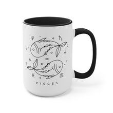 Load image into Gallery viewer, Cosmic Zodiac Two-Toned Pisces Mug

